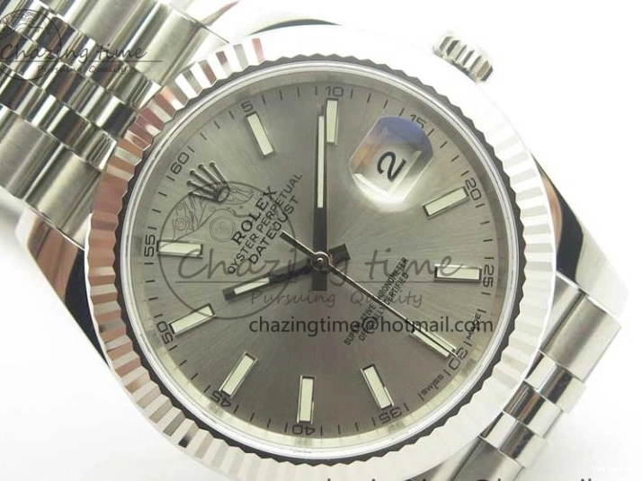 Best A3235 Dial 1:1 126334 41 SS V2 Jubilee Markers Stick Clone Silver REF on Bracelet DateJust Edition 0512
